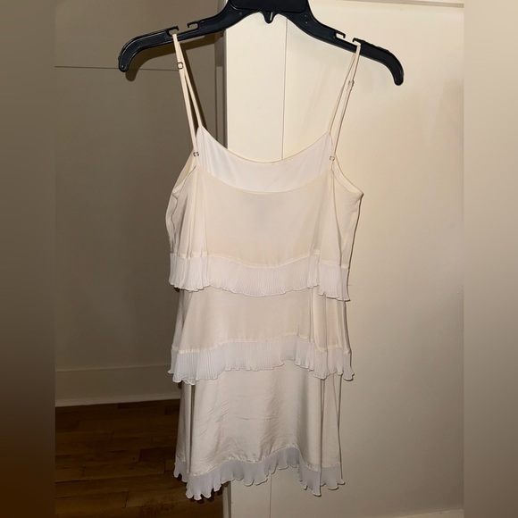 BCBG White Ruffle Dress - Picture 5 of 6